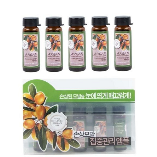극손상 아르간 헤어 앰플 단백질 아르간 헤어 오일 에센스 모발 - 상품 이미지