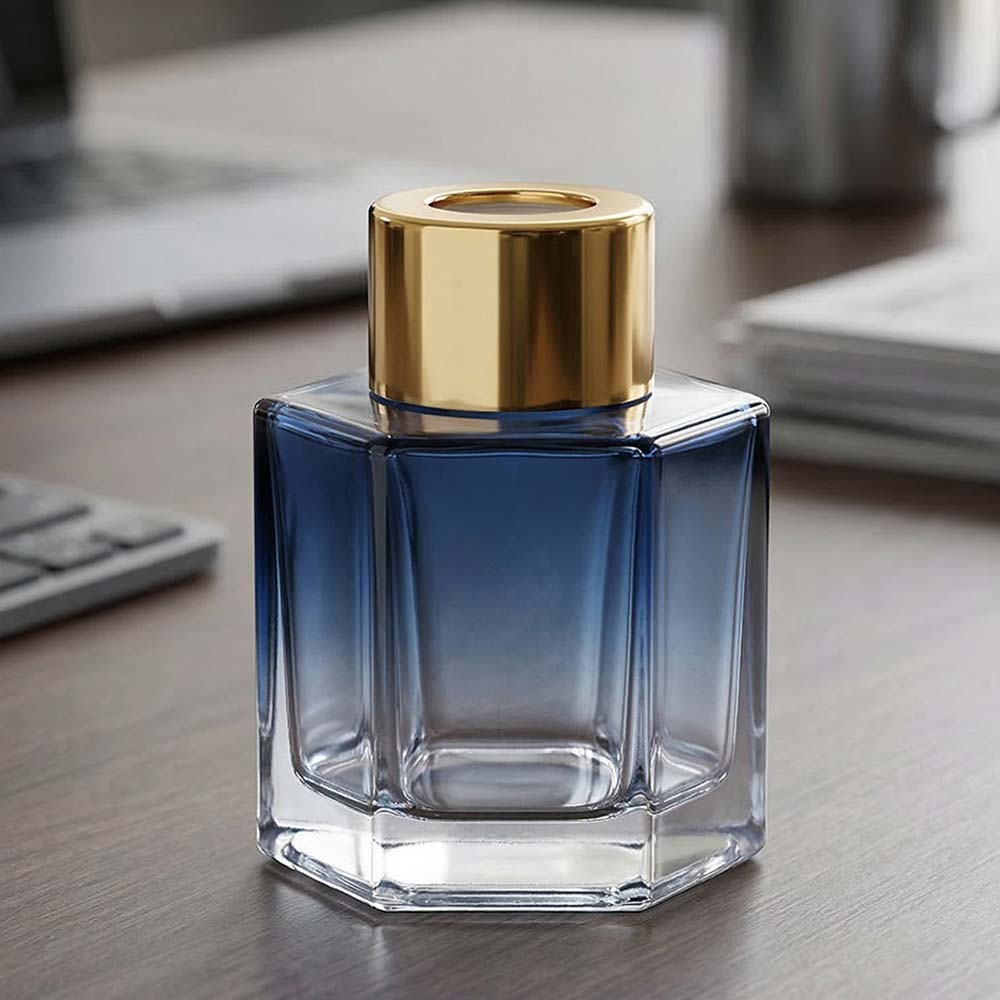 디퓨저 용기 유리병 블루헥타곤 50ml 스티커 리드스틱포함 DIY - 상세 이미지 5