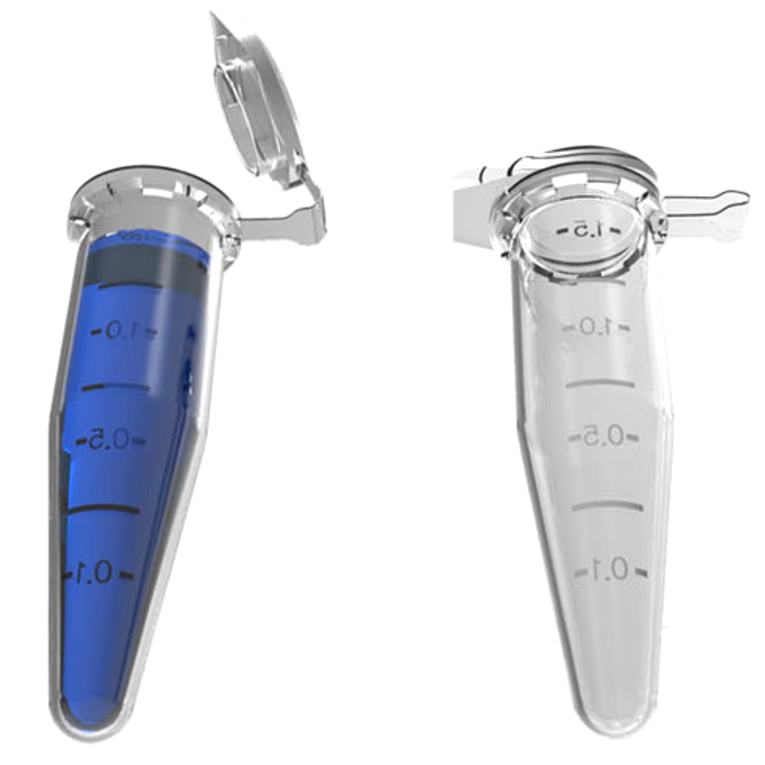 PP재질 마이크로튜브 고압실험튜브 분자생물학 미생물생플보관 1.5ml 10개입 - 상품 이미지
