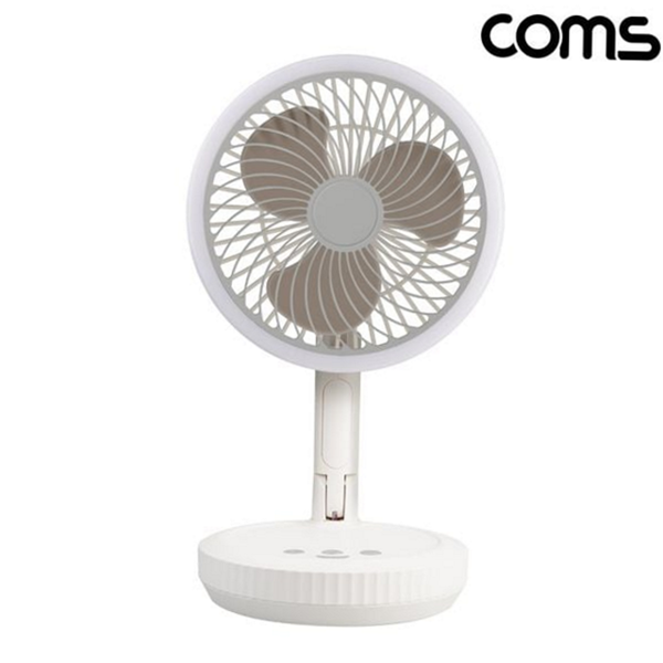 저소음 led 탁상 선풍기 회전 접이식 탁상 선풍기 화장대 사무실 개인용 휴대용 무선 세척 - 상품 이미지