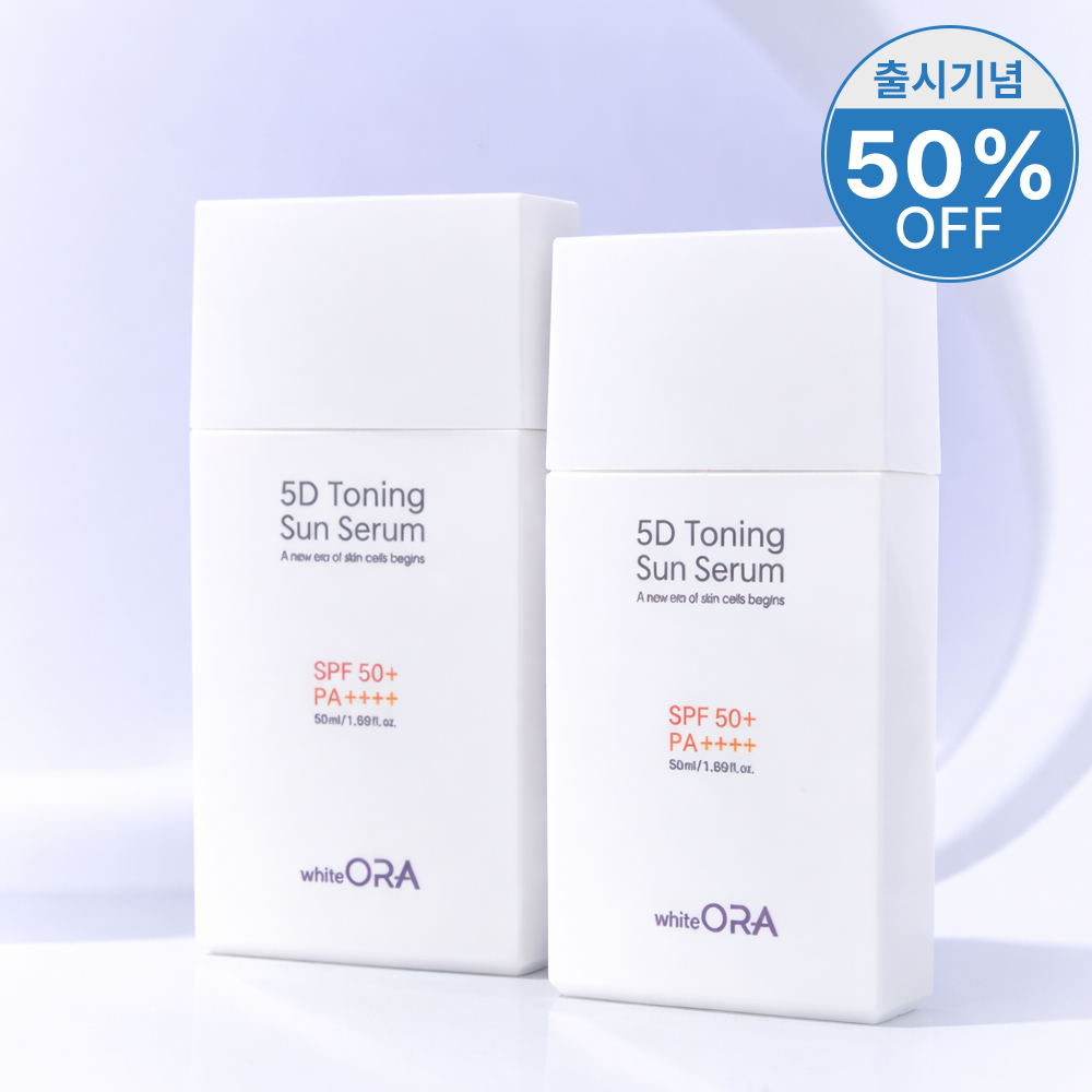 화이테오라 5D 토닝 트라넥삼산 선세럼 SPF 50+ PA++++ 50ml, 2개 - 상품 이미지