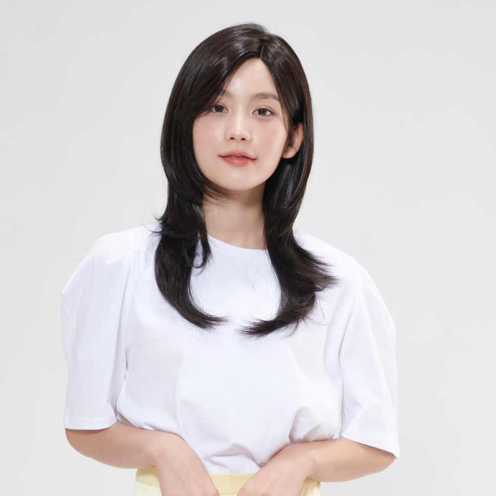 수제통가발 매기 웨이브펌 J컬 여자가발 - 상세 이미지 2