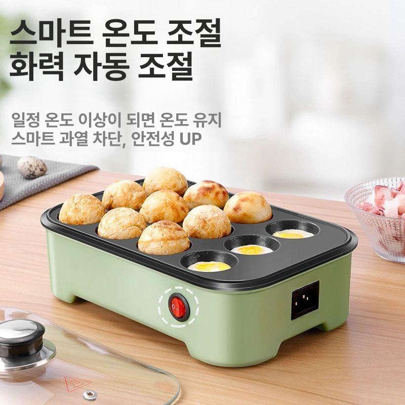 일본 오사카 타코야끼 타코야키 다코야끼 문어빵 가정용 논스틱 코팅 미니 12구 멀티 무광블랙 (뚜껑 없음) 선물 없음 - 상세 이미지 4