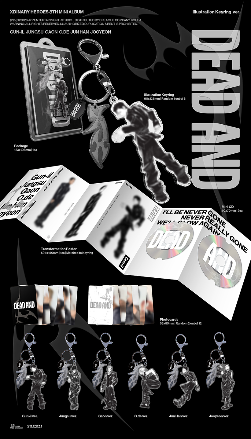 Xdinary Heroes DEAD AND Mini Album | Keyring Set – Kool Seoul