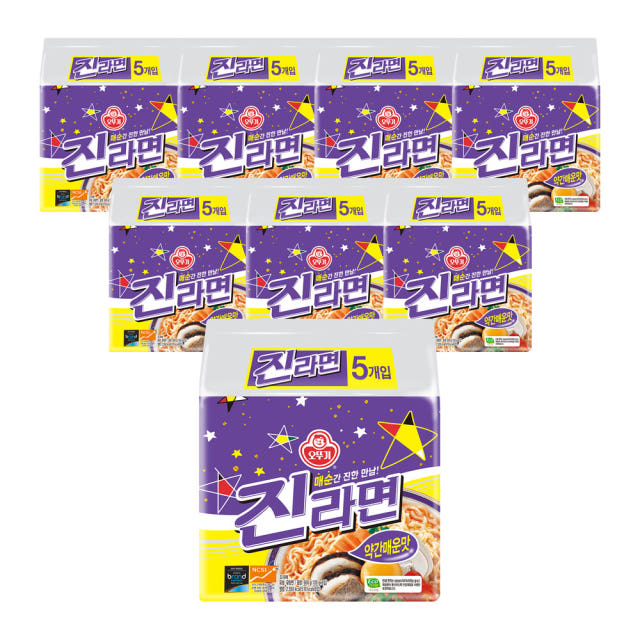 오뚜기 진라면 약간매운맛 120g 40개