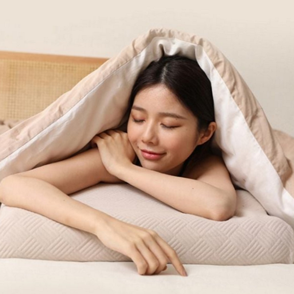 기능성 경추 지지 베개 편안한 수면 보조 베개 통기성 꿀잠 - 상품 이미지
