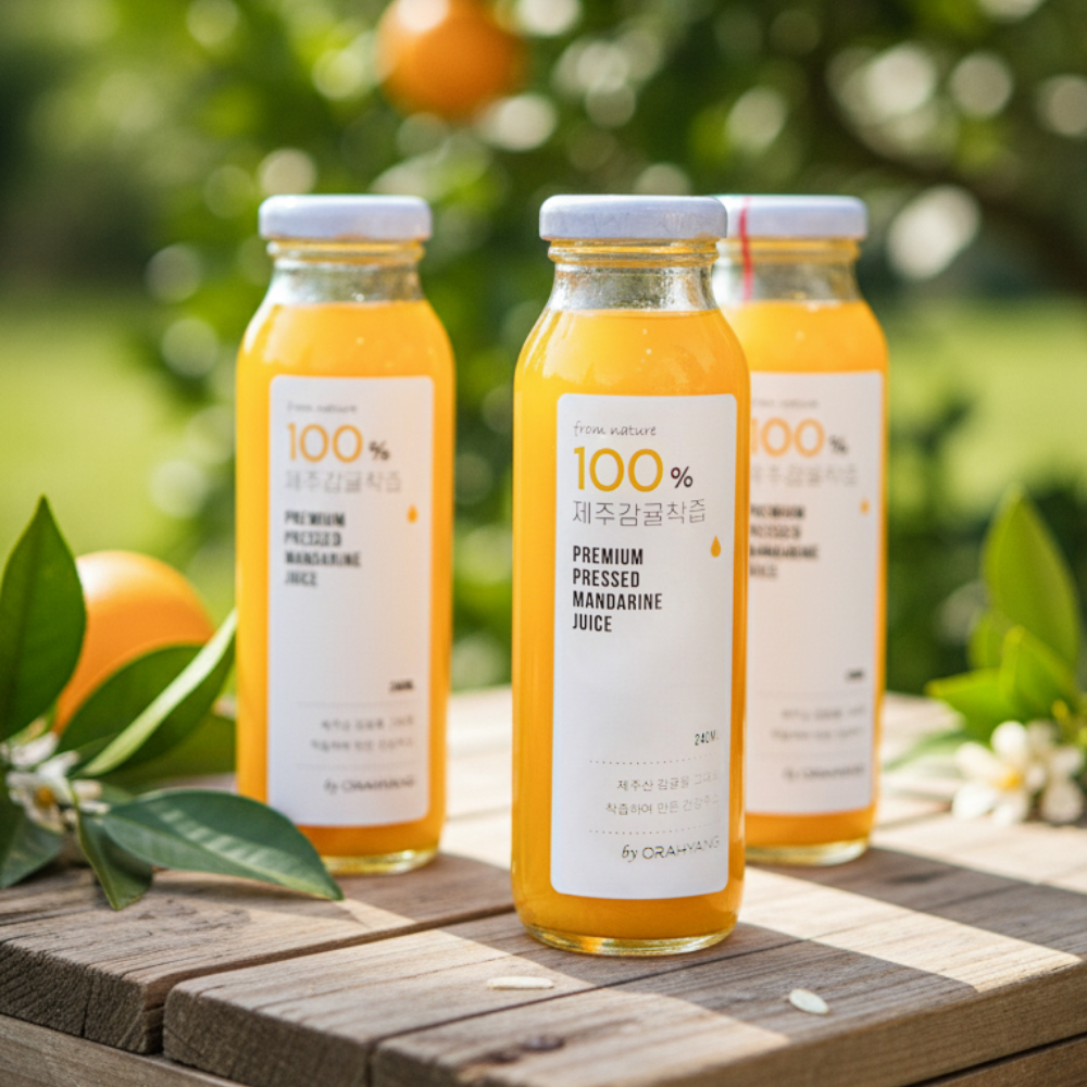 제주 한라봉 천혜향 뱅쇼 500ml 한라봉감귤착즙주스 240ml 뎅유자청 535g - 상품 이미지