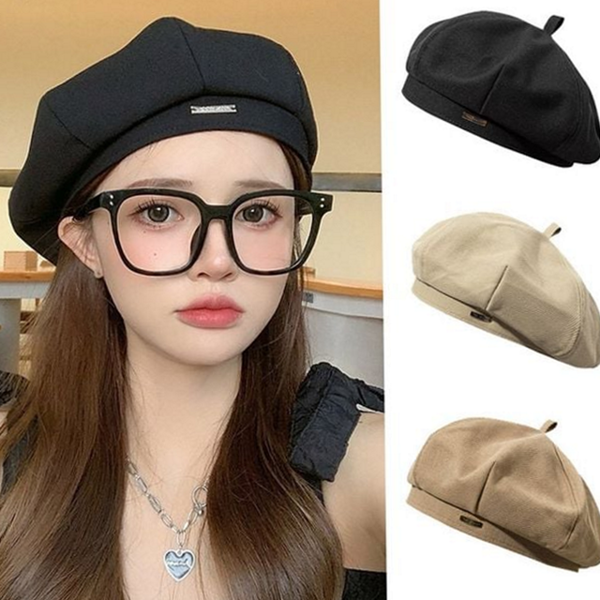 클래식 여성 베레모 코듀로이 베레모 데일리 가을 겨울 모자 - 상품 이미지