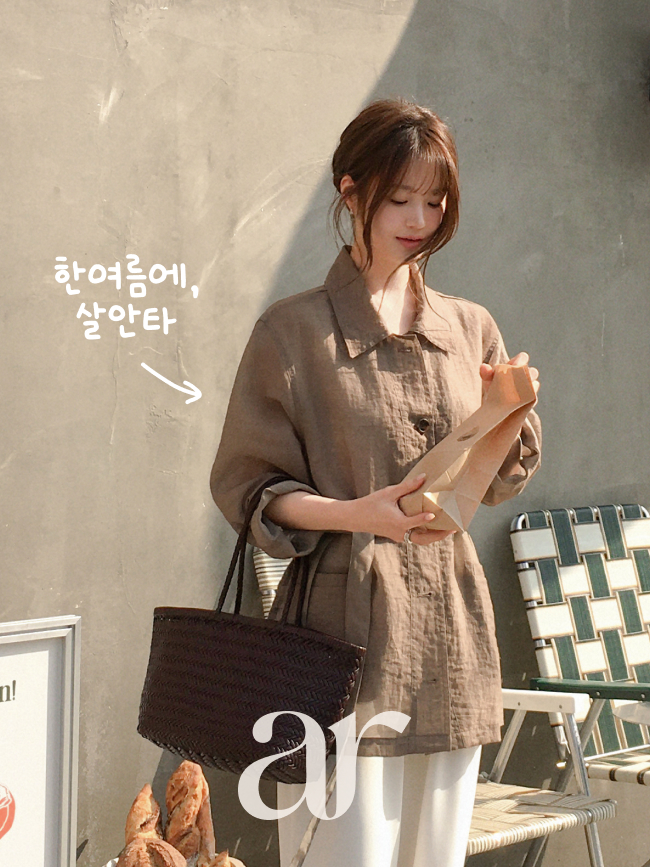 [자체제작] (국내제작) (MADE고급린넨~여름까지쭈욱) 린넨 카라 허리 스트랩 하프 자켓 jk3082 이미지 2