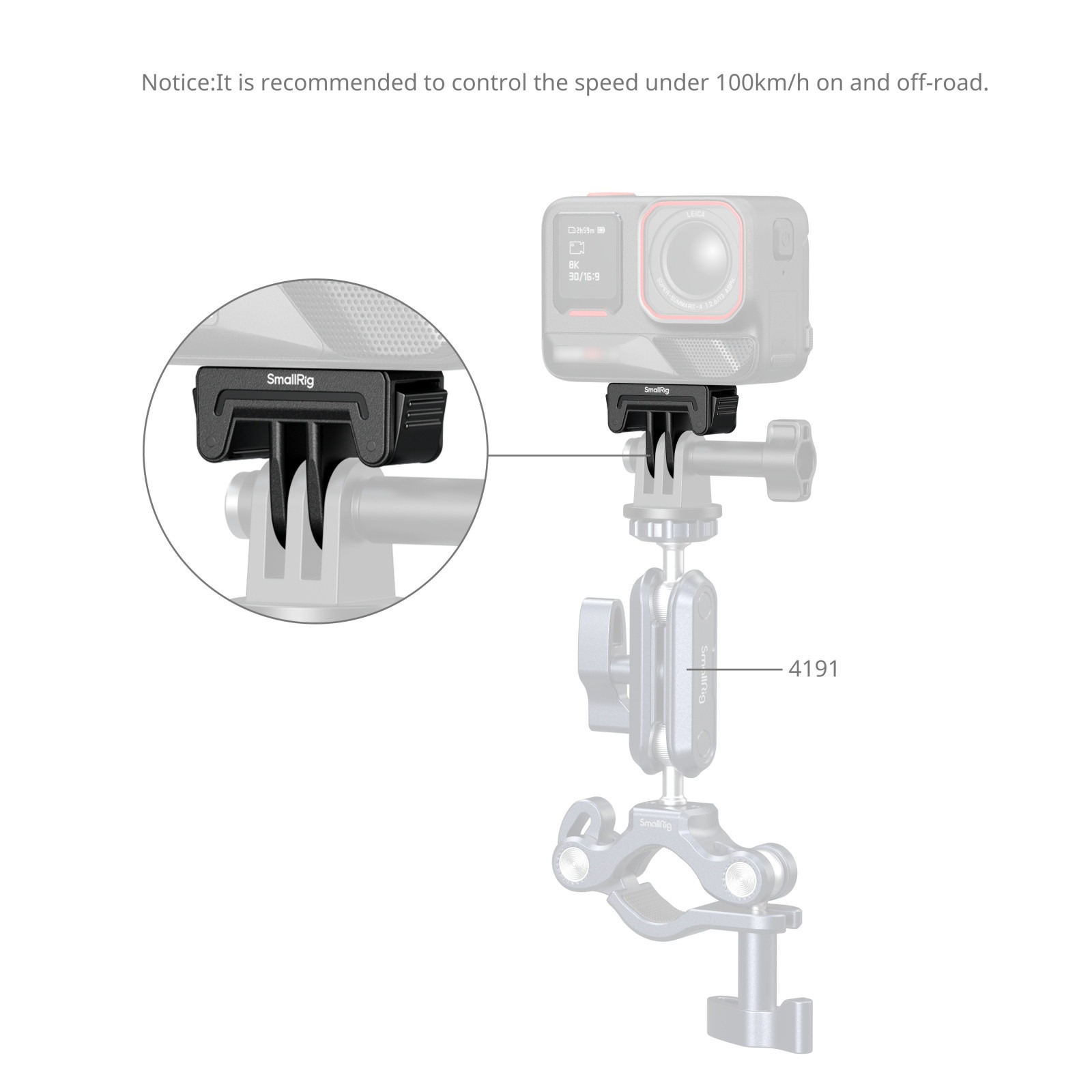 스몰리그 Insta360 X5/X4 Air/Ace Pro 2/Ace Pro/Ace 퀵 릴리즈 마운트 어댑터 6303 이미지 6