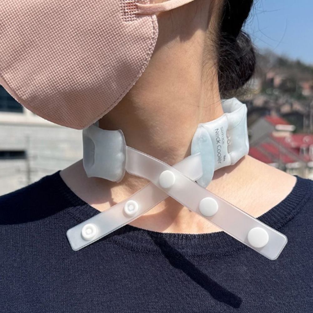 얼음목도리 넥쿨러 목걸이 아이스쿨밴드 목쿨러 아이스팩 색상랜덤 - 상품 이미지