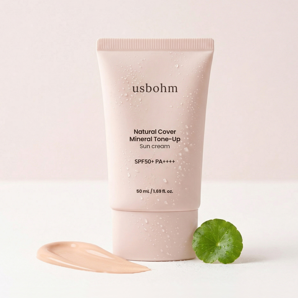 어스봄 내추럴 커버 무기자차 톤업 선크림 제품 이미지