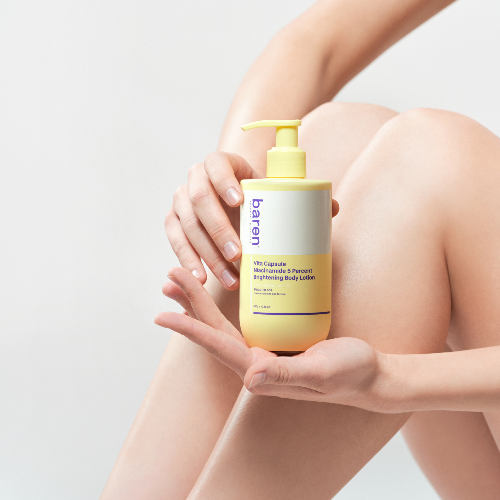 바렌 비타캡슐 나이아신아마이드 미백 바디로션 300g+8ml 2개 (팔꿈치 겨드랑이 착색크림 톤업 주름개선) 이미지 6