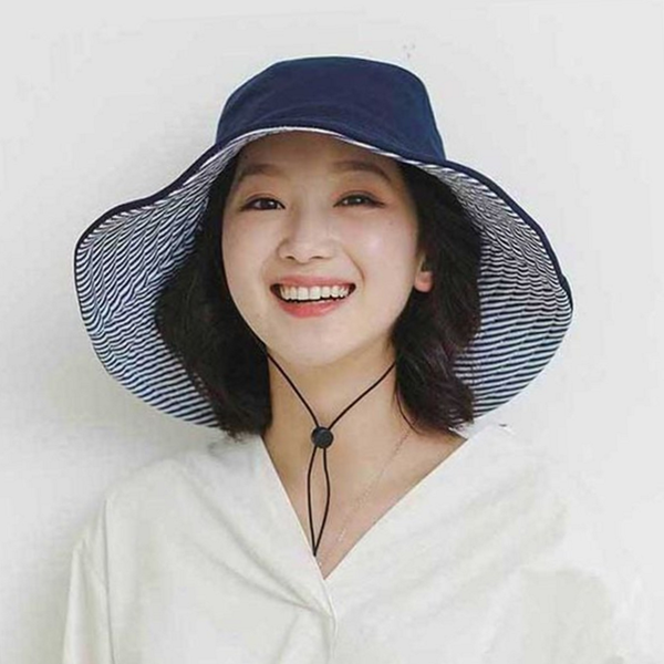 와이드챙 여성 사파리 모자 데일리 여성 벙거지 모자 여름 휴가 자외선 가리개 아웃도어 등산 - 상품 이미지