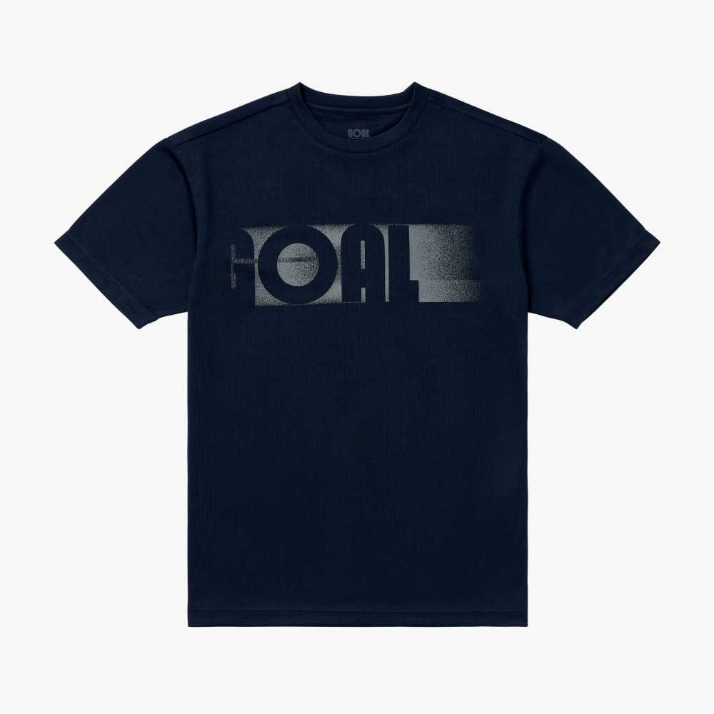 ACTIVE FRONT GOAL LOGO TEE-NAVY - 상품 이미지