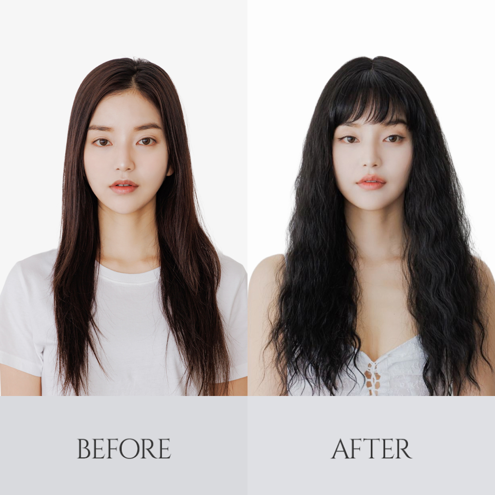 수제통가발 쥬디 히피펌 여자가발 이미지 7