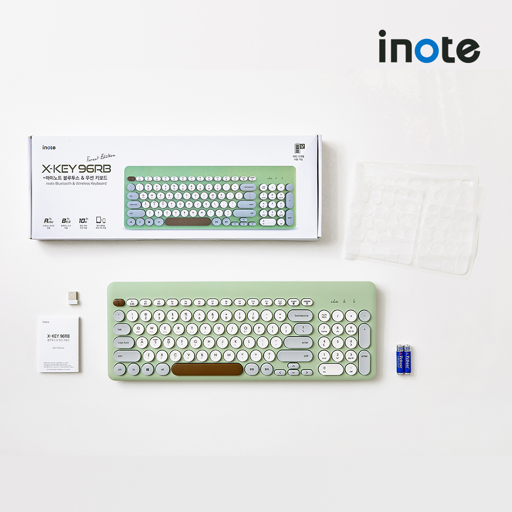 아이노트 96 저소음 무선 블루투스 키보드 PC 노트북 애플 아이패드 삼성 갤럭시 - 상세 이미지 5