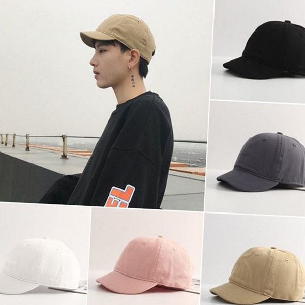 데일리 남성 볼캡 빈티지 남성 모자 남여공용 코튼 여름 면 캡모자 야구 짧은 챙 캐주얼 - 상품 이미지