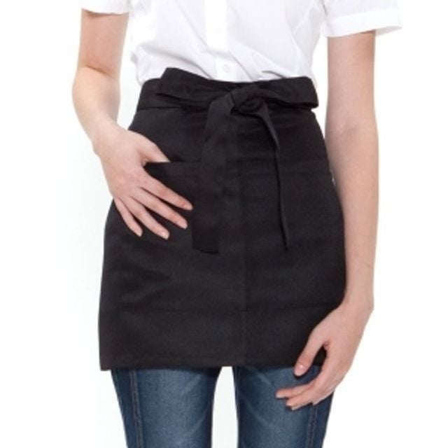 허리형 앞치마 주방 요리 블랙 공방 미니 미술 단색 - 상품 이미지