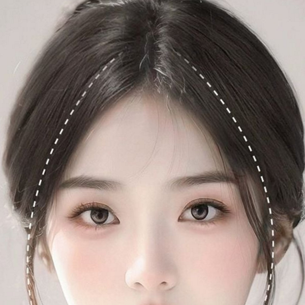 윗머리 정수리 부분 가발 볼륨 정수리 가발 가르마 새치 - 상품 이미지