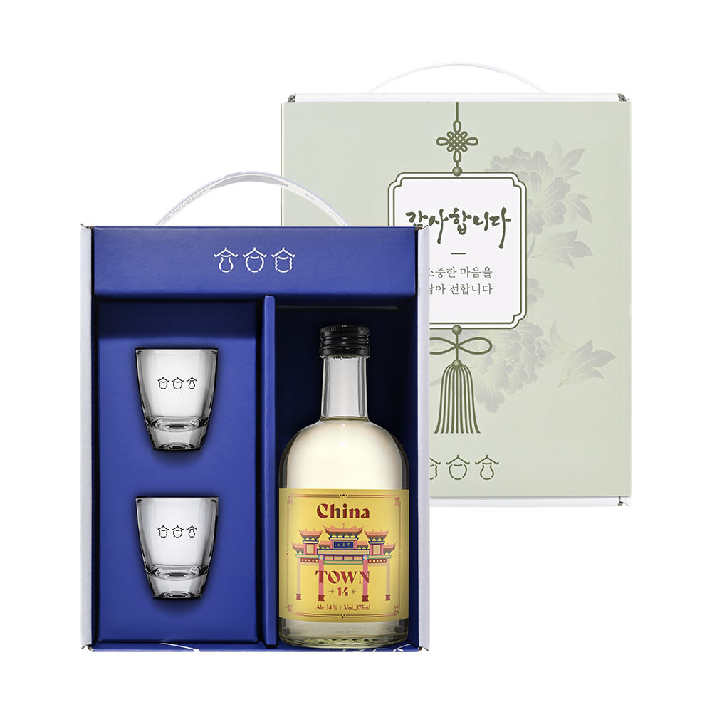 감사 샷잔선물세트 인천차이나타운 14도 375ml 애플망고향 인천전통주 국세청장상 수상 - 상세 이미지 3