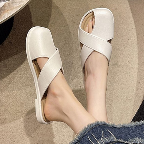 논슬립 여성 스트랩 슬리퍼 캐주얼 오픈토 슬리퍼 데일리 여름 편안한 - 상품 이미지