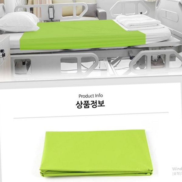 의료용 병원용 방수 시트 침대 시트 요양원 매트 커버 병원 폴리에스테르 간병용 재활용 위생 - 상품 이미지
