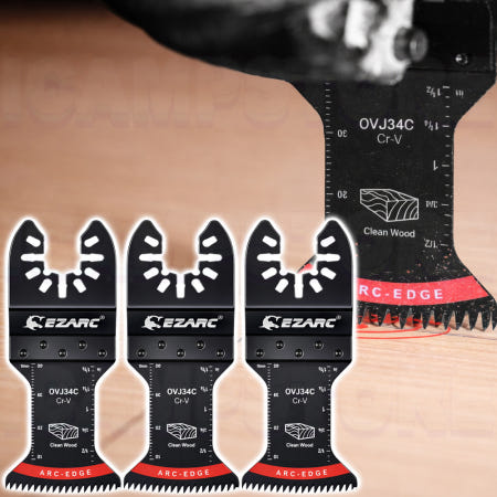 EZARC 이작툴스 아크 엣지 커브 블레이드 멀티툴날 멀티 커터날 블레이드 801612 3개입