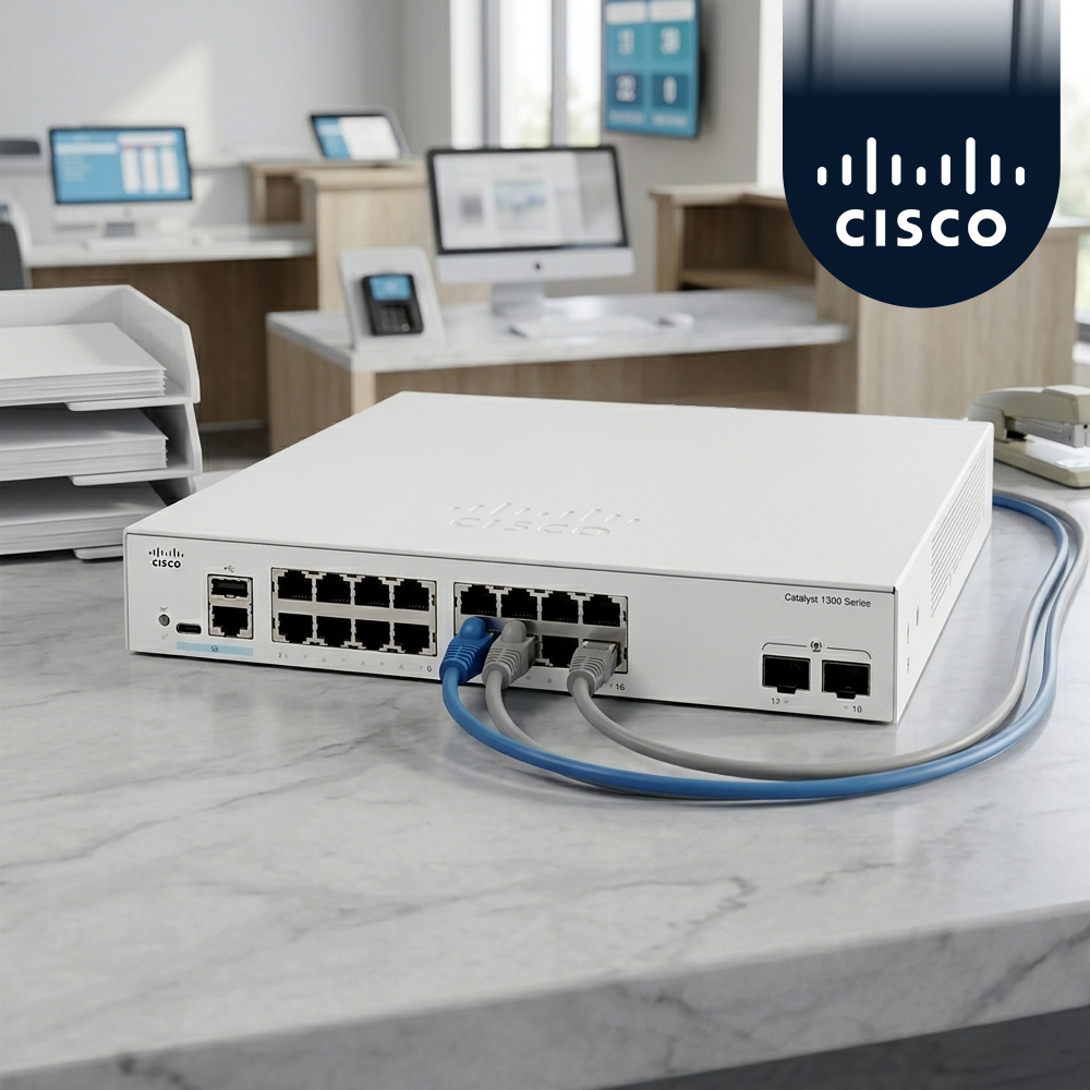시스코 CISCO C1300-16T-2G 16포트 기가비트 관리형 스위치 2SFP - 상품 이미지