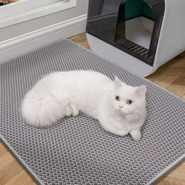 벌집 고양이 모래 매트 패드 고양이 화장실 매트 반려동물 모래받이 발판 깔개 발바닥 받침 - 상품 이미지