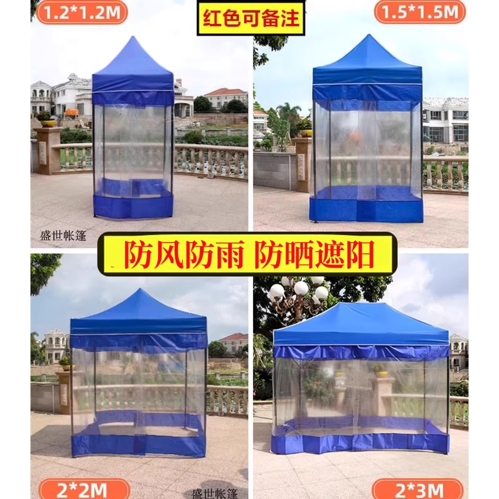 미니 천막 축제 캐노피 텐트 용 방수 보조 원예 창고 부스 1.2x1.2m - 상세 이미지 4