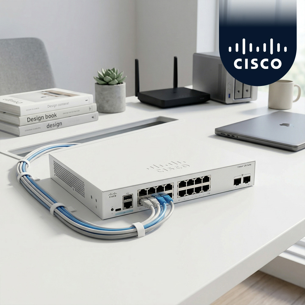 시스코 CISCO C1200-16T-2G 16포트 기가비트 관리형 스위치 2SFP - 상품 이미지