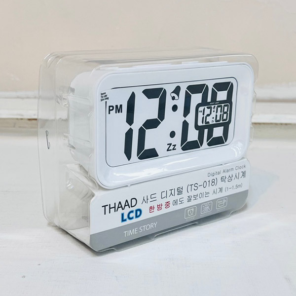 사드 디지털 탁상시계 TS- 018( 색상 랜덤)1p 벽걸이 저소음 탁상겸 용시계 미니 - 상품 이미지