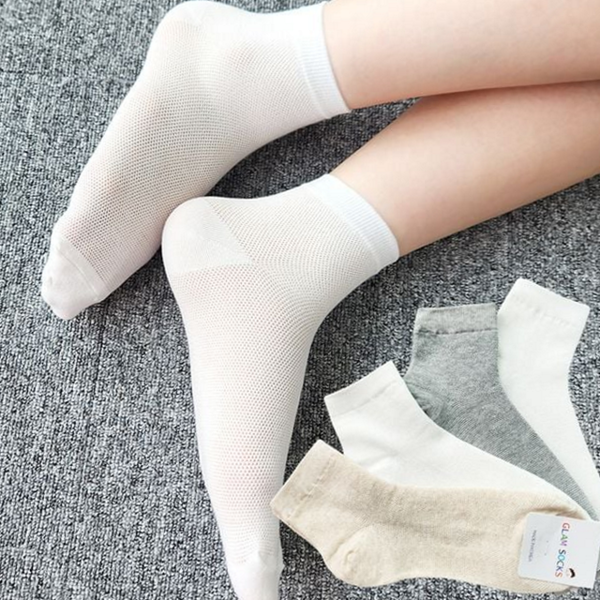 무지 여성 여름 양말 메쉬 여성 망사 양말 단목 폴리 - 상품 이미지