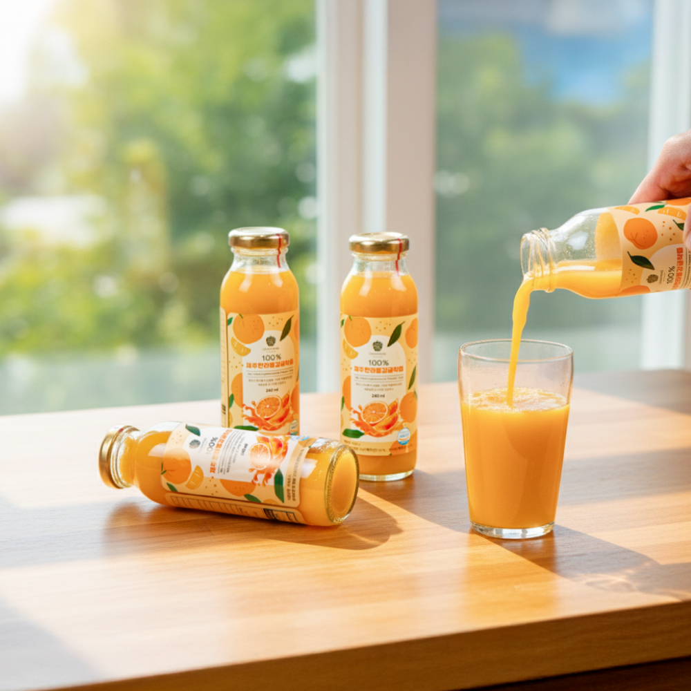 제주 한라봉 천혜향 뱅쇼 500ml 한라봉감귤착즙주스 240ml 뎅유자청 535g 이미지 7