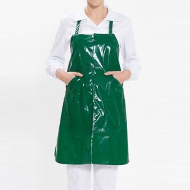 다크그린 공장 방수 주방 정육 식당 PU 앞치마 - 상품 이미지