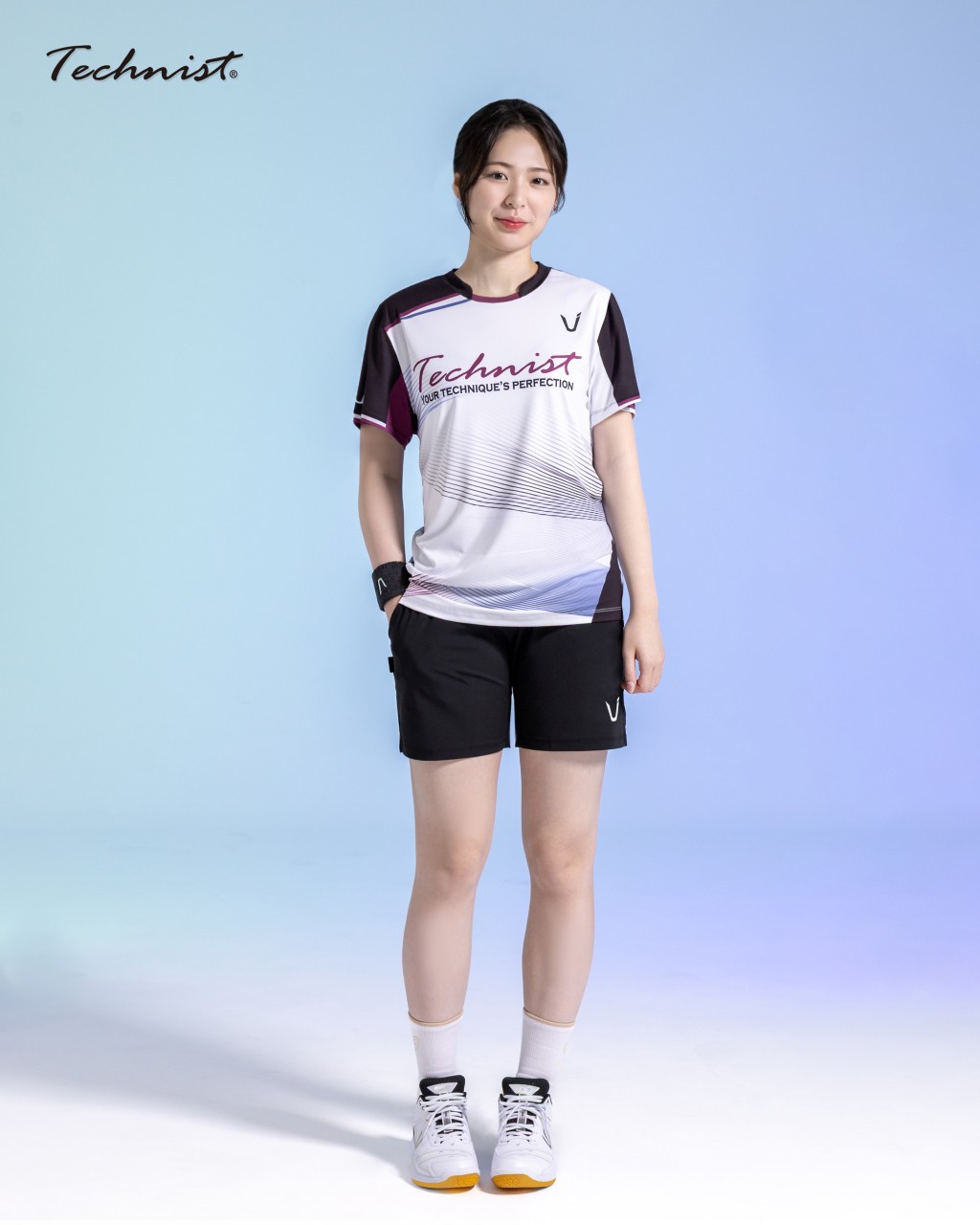 테크니스트 TNT56045 경기복 게임웨어 반팔티 배드민턴 피클볼 스포츠웨어 - 상품 이미지
