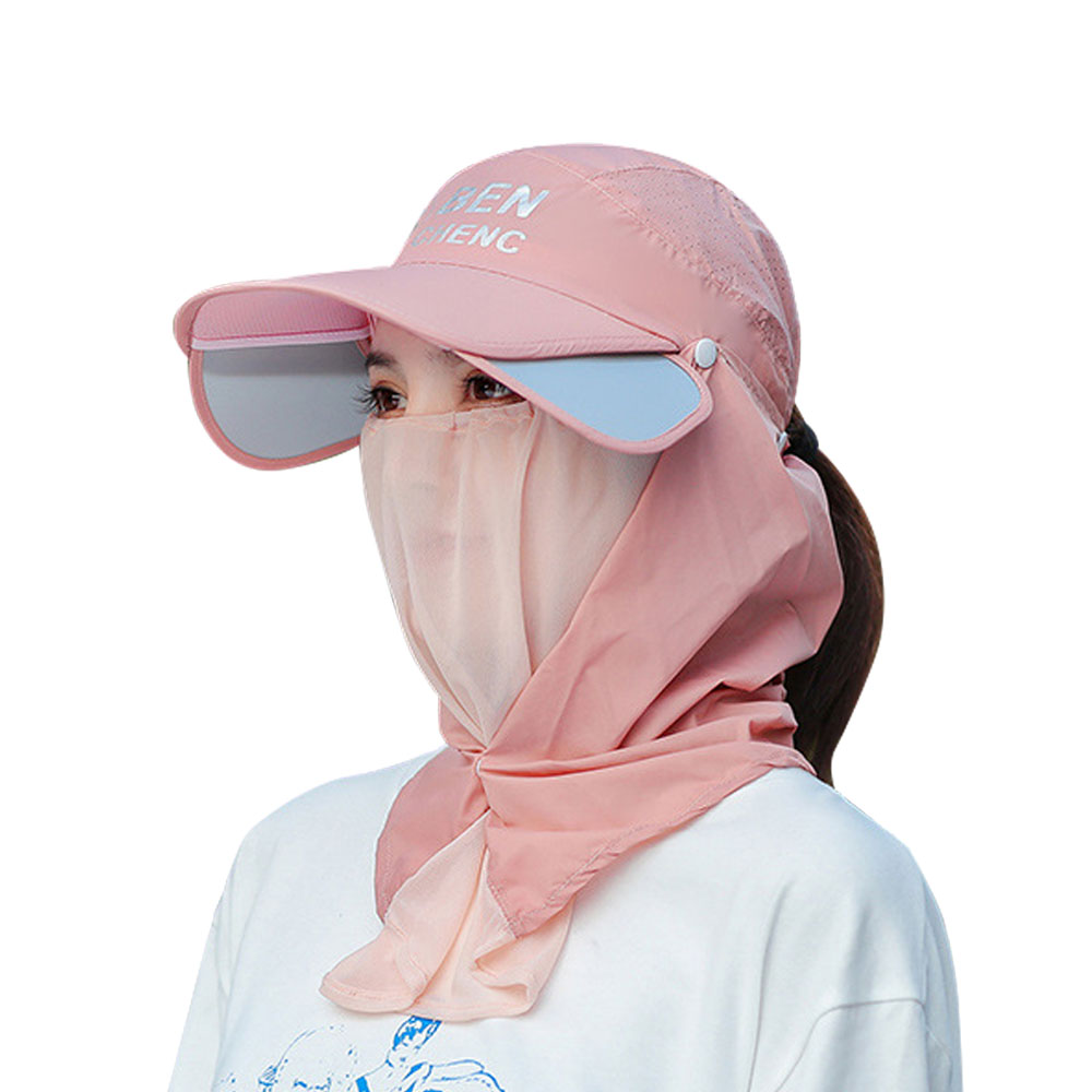 썬라이트 풀커버 모자 햇빛 가리개 여성 골프 농부 텃밭 가림 슬라이드썬캡 여름 확장썬캡 - 상품 이미지