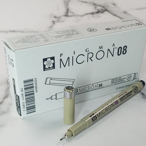 전문가용 제도용 펜 라이너 드로잉 펜 0.5mm 피그먼트 일러스트 스케치 - 상품 이미지