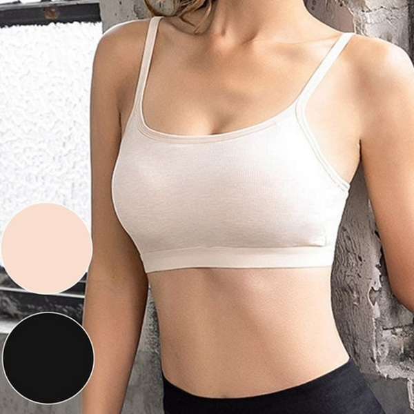 데일리 여성 스포츠브라 이너웨어 노와이어 심리스 패드 속옷 브라 탑 요가 언더웨어 요가복 - 상품 이미지