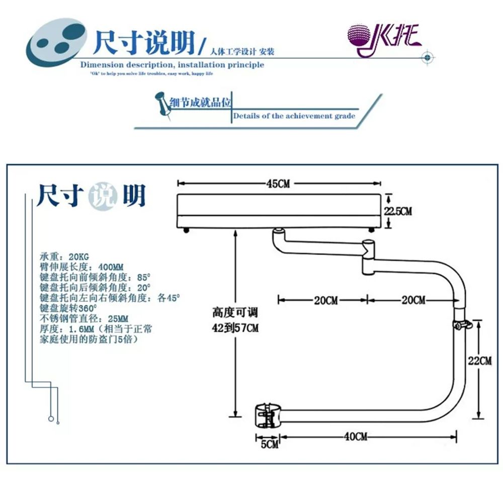 키보드 거치대 노트북거치대 조수석 차량용 보조석 노트북 - 상세 이미지 4