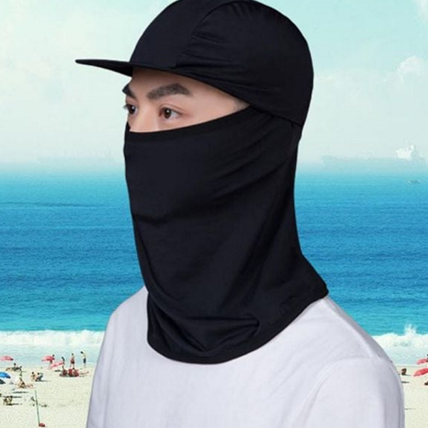 햇빛 모자 일체형 마스크 자외선 야외 활동 마스크 페이스 쿨링 폴리에스터 바라클라바 스카프 - 상품 이미지