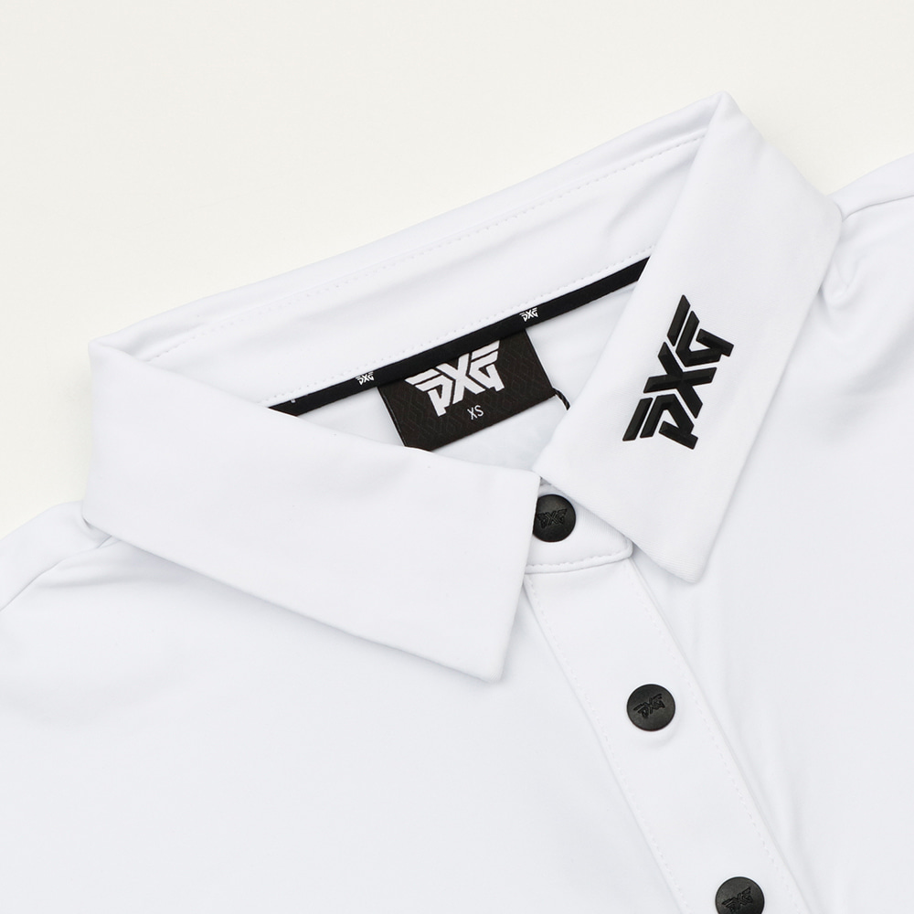PXG 우먼 시그니처 카라티 CW-SNAP-SSPOLO-WHT 이미지 2