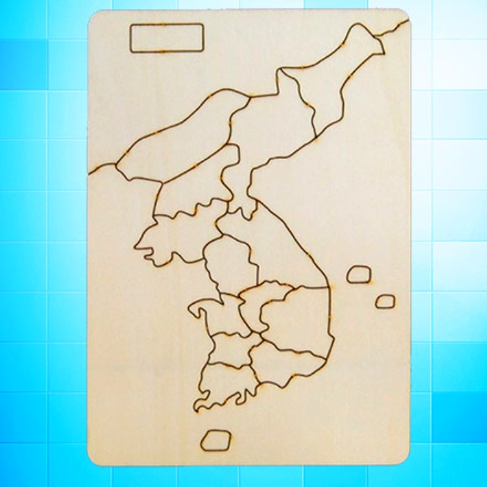 우리나라지도퍼즐 한국지역학습조각퍼즐 19pcs 독도의날만들기 - 상품 이미지