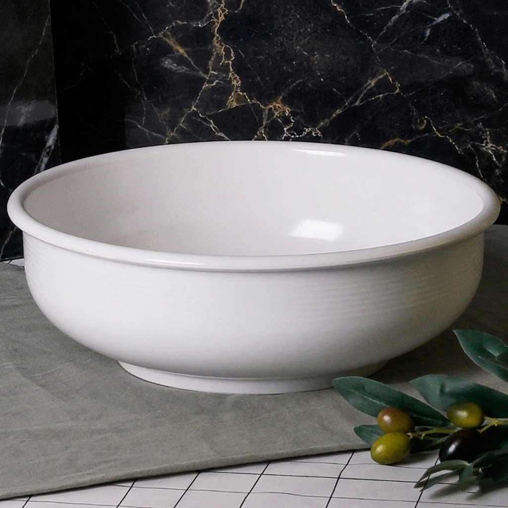 대형 큰 멜라민 업소용 식당 면기 해물 칼국수 국수 물회 그릇 31cm, 원형볼 - 상품 이미지