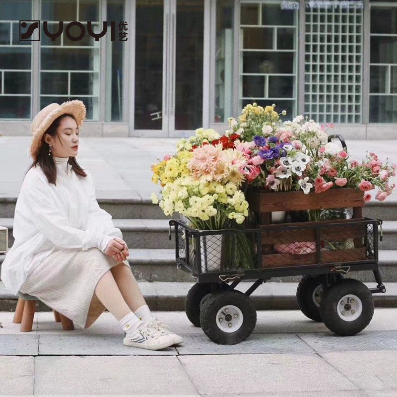 접이식 캠핑웨건 바퀴 철제 운반카트 야외 짐수레 아웃도어 - 상세 이미지 2