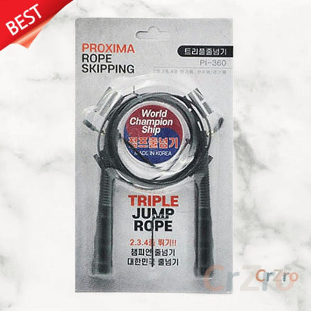 나랑다랑해협력사 프록시마 트리플 초고속 줄넘기 3단 스피드 점프로프 다이어트 유산소 운동용 검정