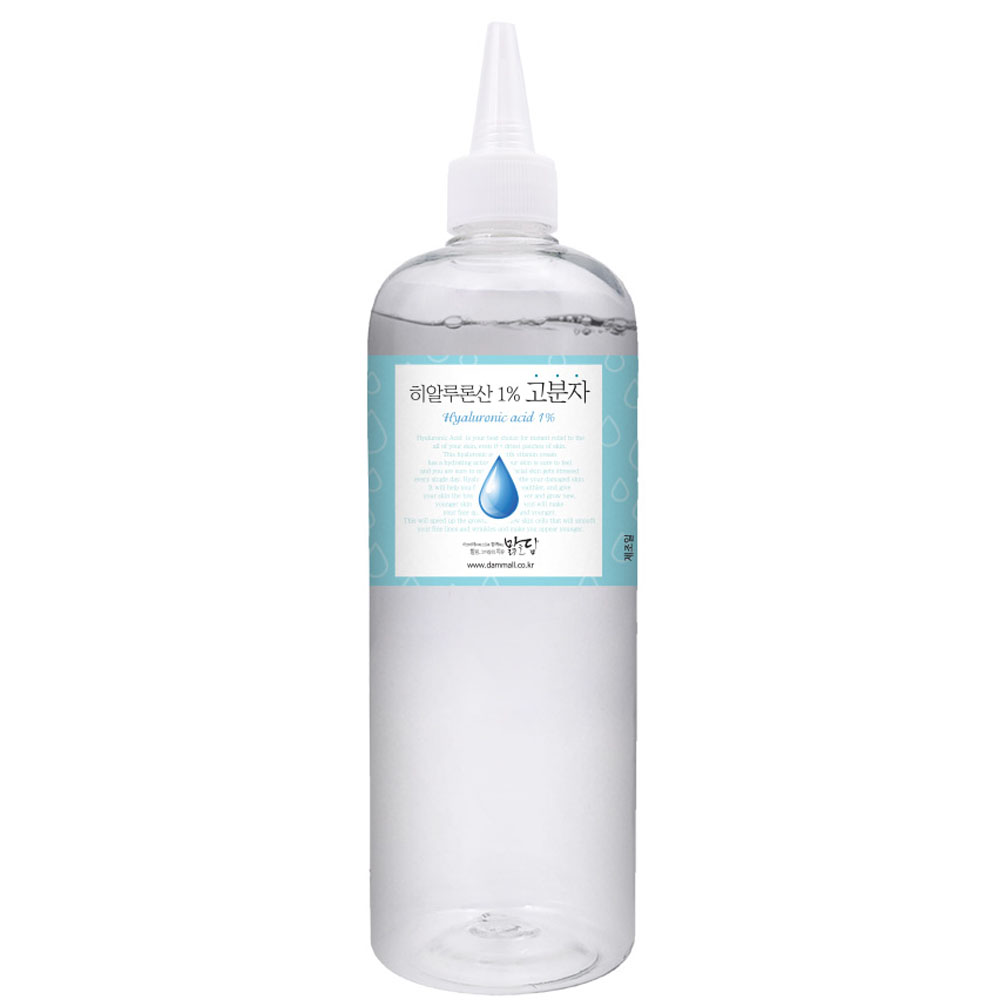 대용량 맑을담 히알루론산 1% 고분자 원액 앰플 500ml 만능크림 만들... 솔직 후기 | 피부 타입별 분석 - 대표 이미지