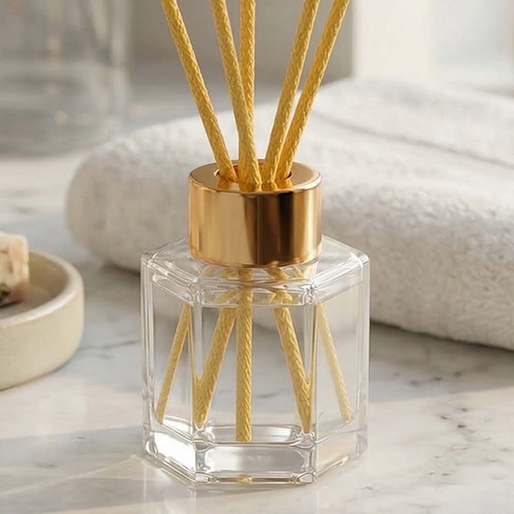 디퓨저 용기 유리병 투명헥타곤 50ml 스티커 리드스틱포함 DIY 이미지 6