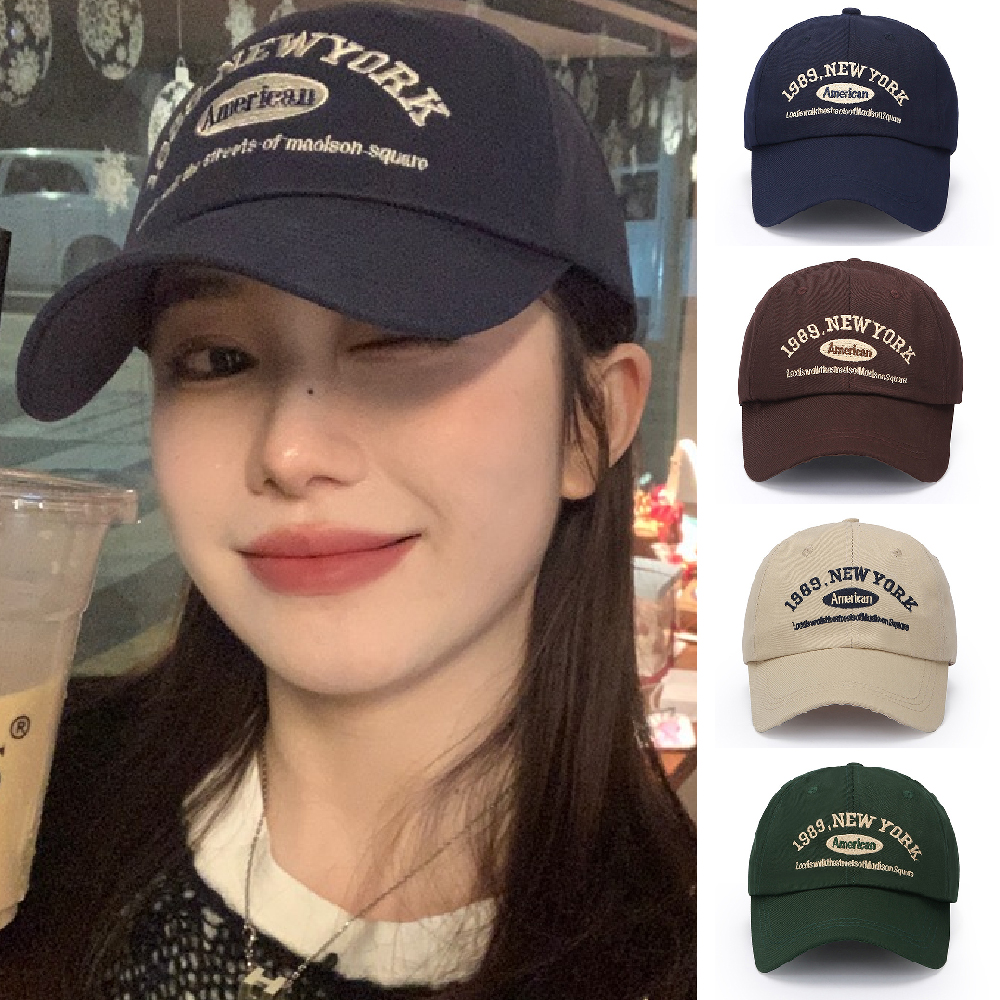 1989 뉴욕 캡모자 야구 메쉬 볼캡 남자 스포츠 여름 커플 등산 라이딩 사이클 비치 - 상품 이미지